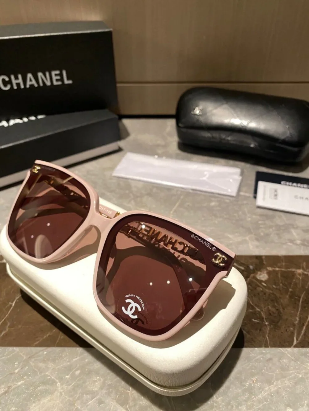 ✨ CHANEL CH0777 Pink Square Sunglasses